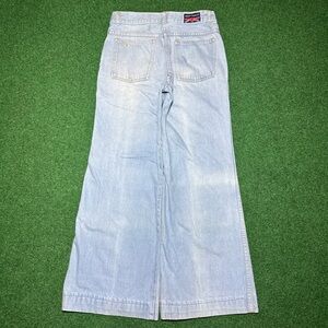 Vintage 70s Brittania Ultra Wide Leg Flare Bell Bottom Hippie Light 29x28 Jeans
